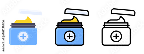 Foto Cream Jar Topical Treatment Icon