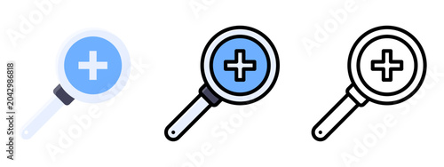 Medical Search Online Health Icon