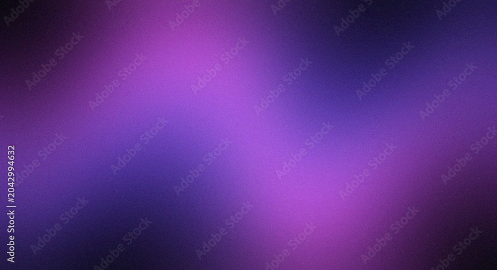 Obraz premium Soft purple and pink light glow on dark background Grainy Noise Texture Design for Retro Poster Header and Web Backdrop