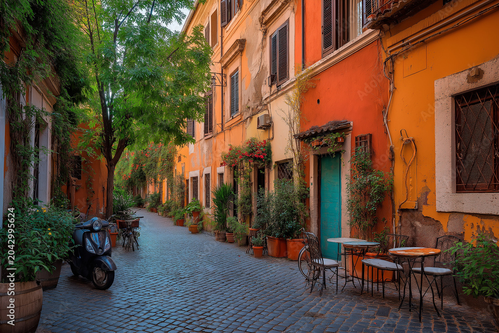 Obraz premium narrow street in venice