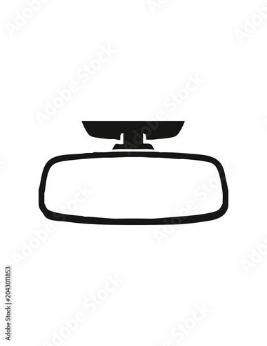 Billede på lærred rear-view mirror