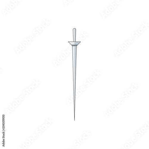 Photos Fantasy RPG Sword with Golden Hilt Illustration