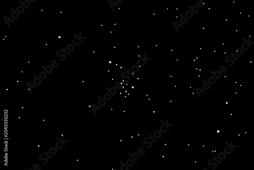 Tableau sur toile starry night sky silhouette stars astronomy cosmic