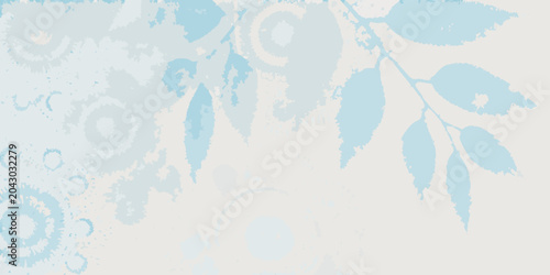Foto abstract floral pattern with blue tint light