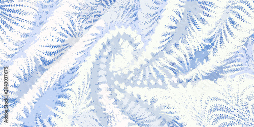 Tableau sur toile fern frond watercolor painting botanical nature leaf