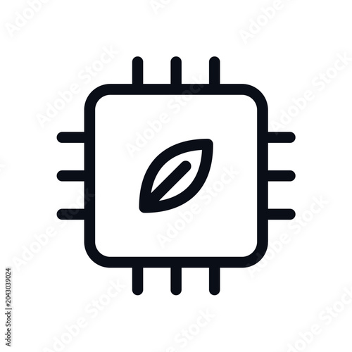 Foto Minimalist responsible tech icon
