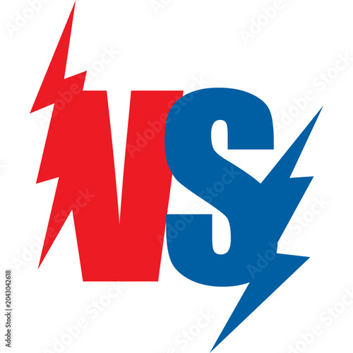 Obraz na plátně VS Versus Icon Letter Element