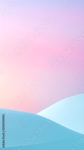 Minimalist geometric abstract background with pastel pink and blue color gradients