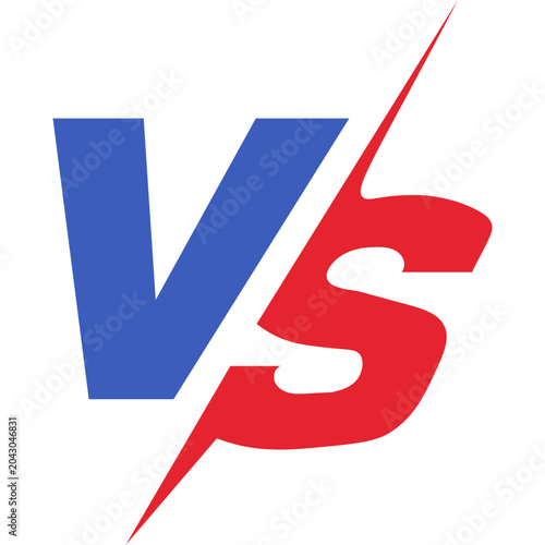 VS Versus Icon Letter Element