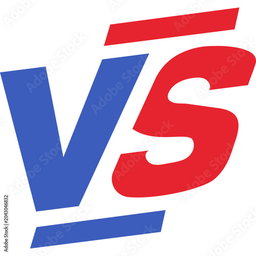 Foto VS Versus Icon Letter Element
