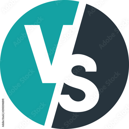 Obraz na plátně VS Versus Icon Letter Element