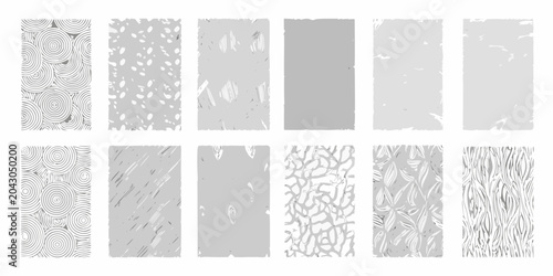 collection of twelve texture swatches vector pattern