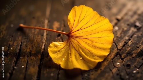 yellow leaf on the ground