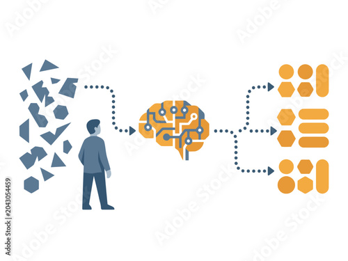 Flat Minimalist Diagram: Transforming Unstructured Data into Structured Knowledge with Generative AI