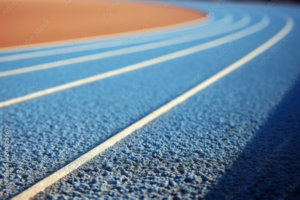 Fototapeta premium Running sports line blue.