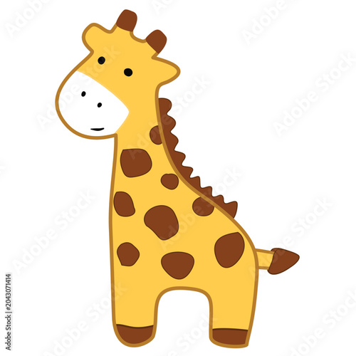 Photography giraffe vector illustration