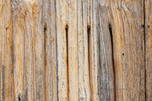 Abstract old wooden wall textures with rusty nails  texture created  vintage looked, grunge surface texture background.
