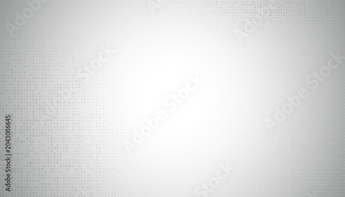 Abstract gray gradient circle poka dots spreading out on white background, Vector illustration
