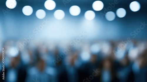 business seminar backdrop, conference hall blur, executive presentation atmosphere