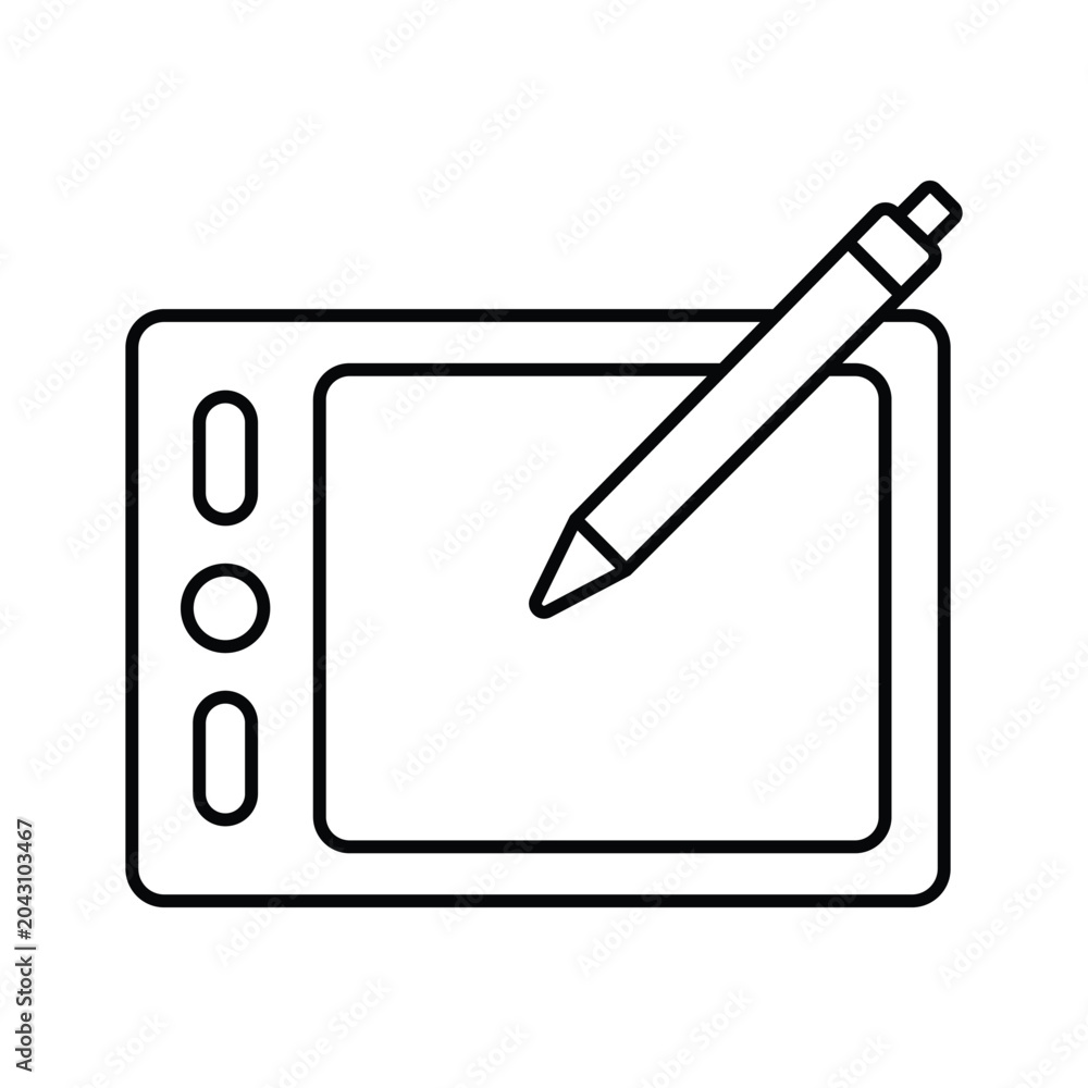 Naklejka premium Digital Illustration Vector icon which can easily modify or edit