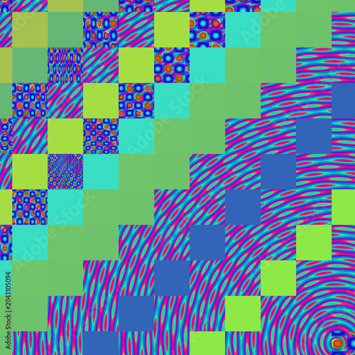 Op Art Seamless Geometric Pattern