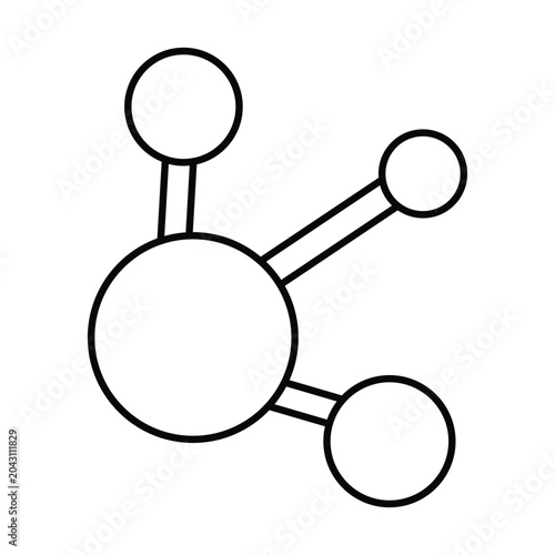 Social Nodes Vector icon which can easily modify or edit