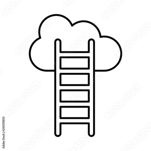 Career Growth Vector icon which can easily modify or edit