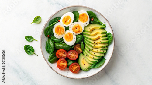 healthy egg plate