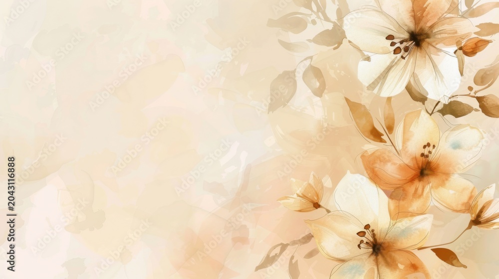 Obraz premium Bright flowers on a soft background with pastel colors showing art and nature's beauty in simple forms during springtime