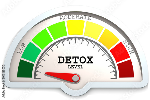 Photos Low detox level concept 3d rendering