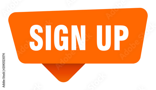 Foto sign up sticker