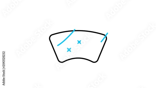 Windshield Animated Video Icon
