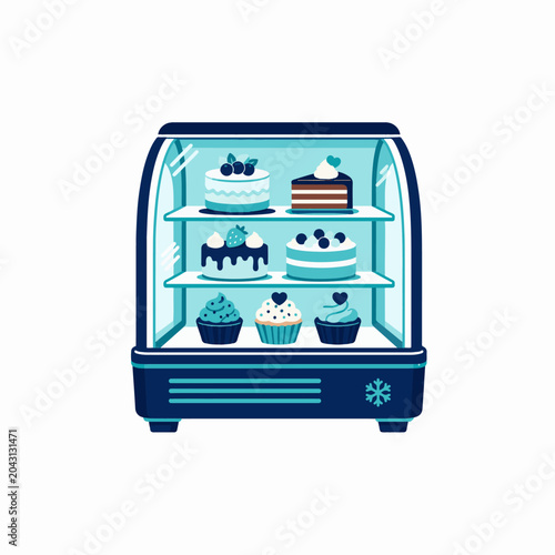 Refrigerated Dessert Display Case Icon