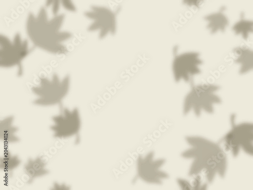 Tableau sur toile 紅葉の影が壁に映るフレーム背景