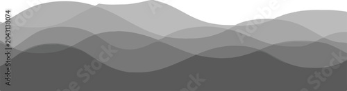 Quadro su tela Abstract grey wavy layers background with abstract background minimalist translu