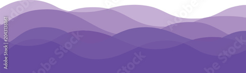 Quadro su tela Abstract purple wavy layers background with abstract background minimalist trans