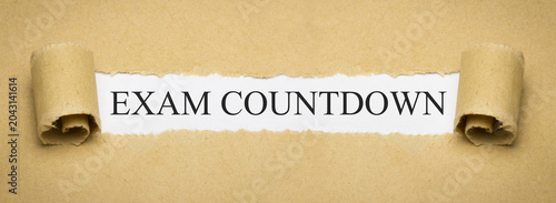 Schilderij op canvas Exam Countdown