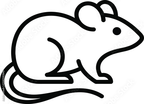 Картината върху платно Mouse icon, mouse vector, mouse graphic, mouse symbol, mouse sign, mouse art, rodent icon, small animal icon