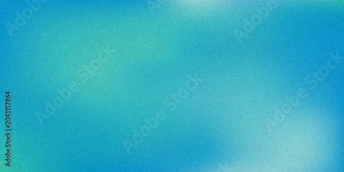 Cuadro en lienzo Amazing Blue Green Blur Gradient With Grainy Noise Texture