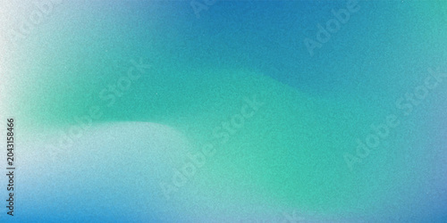 Amazing Blue Green Blur Gradient With Grainy Noise Texture.