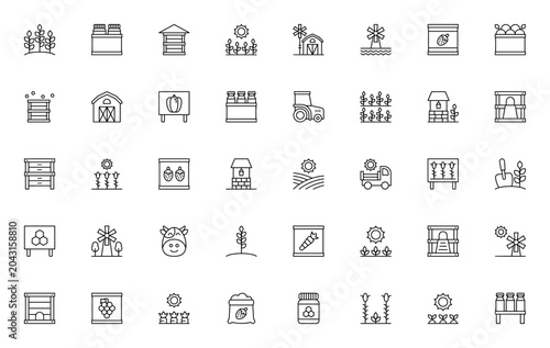 Foto Agriculture icon set