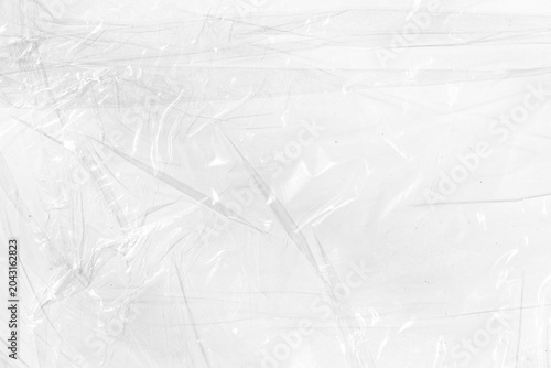Foto Clear plastic texture with realistic stretch wrap folds PNG