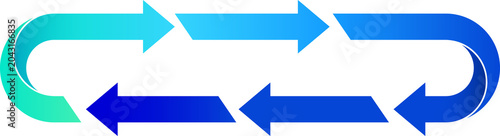 5 Process Flow Diagram Infographic clipart transparent