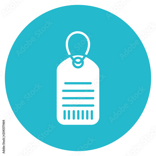 Konstfotografi Luggage Tag Vector Icon