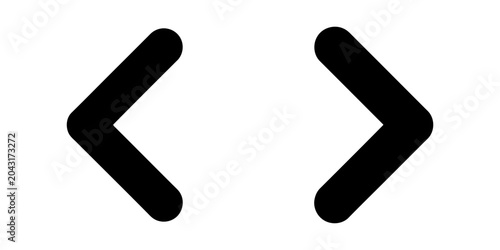 Fotografie Programming syntax code bracket icons with programming development software