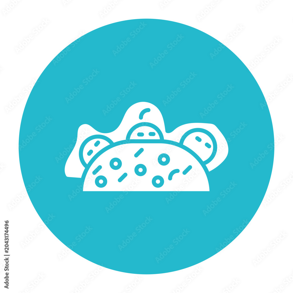Fototapeta premium Taco Vector Icon