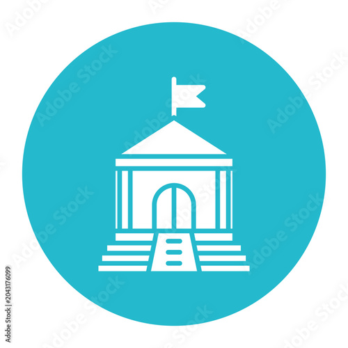 Photos Embassy Building Vector Icon