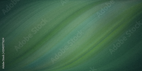 Cuadro en lienzo Abstract background with soft flowing waves in green and dark tones