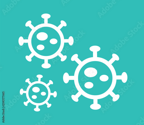 Bild auf Leinwand Vector virus graphics