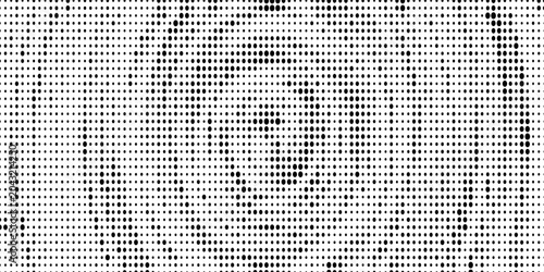 Tableau sur toile Halftone concentric circle texture